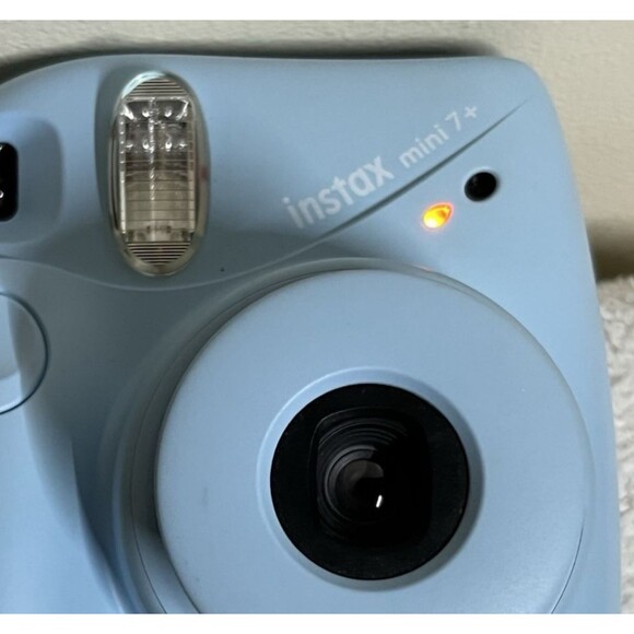 Fujifilm Instax Mini 7 Plus 7+ Instant Camera Light Blue Tested Working Bundle - Picture 2 of 10